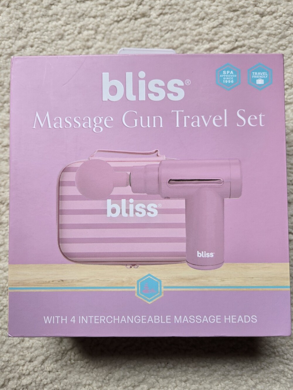 🩷 bliss Pink Massage Gun Travel Set